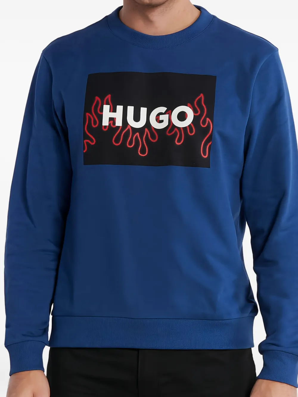 HUGO Duragol sweatshirt - Blauw