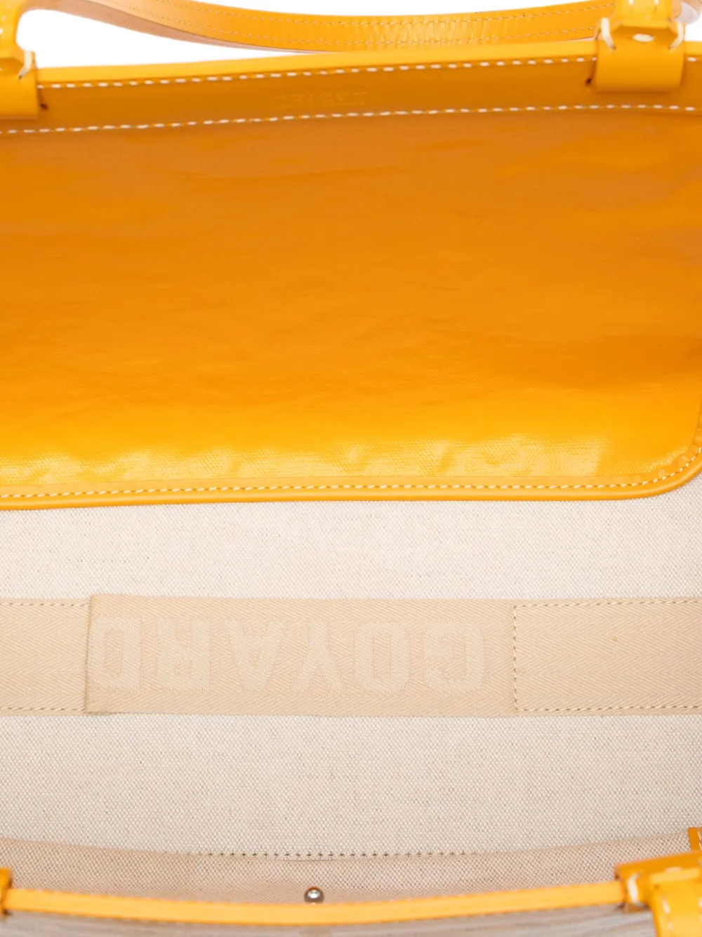 Pre-owned Goyard 2023 Ine Bellechasse Pm Tote Bag In Yellow