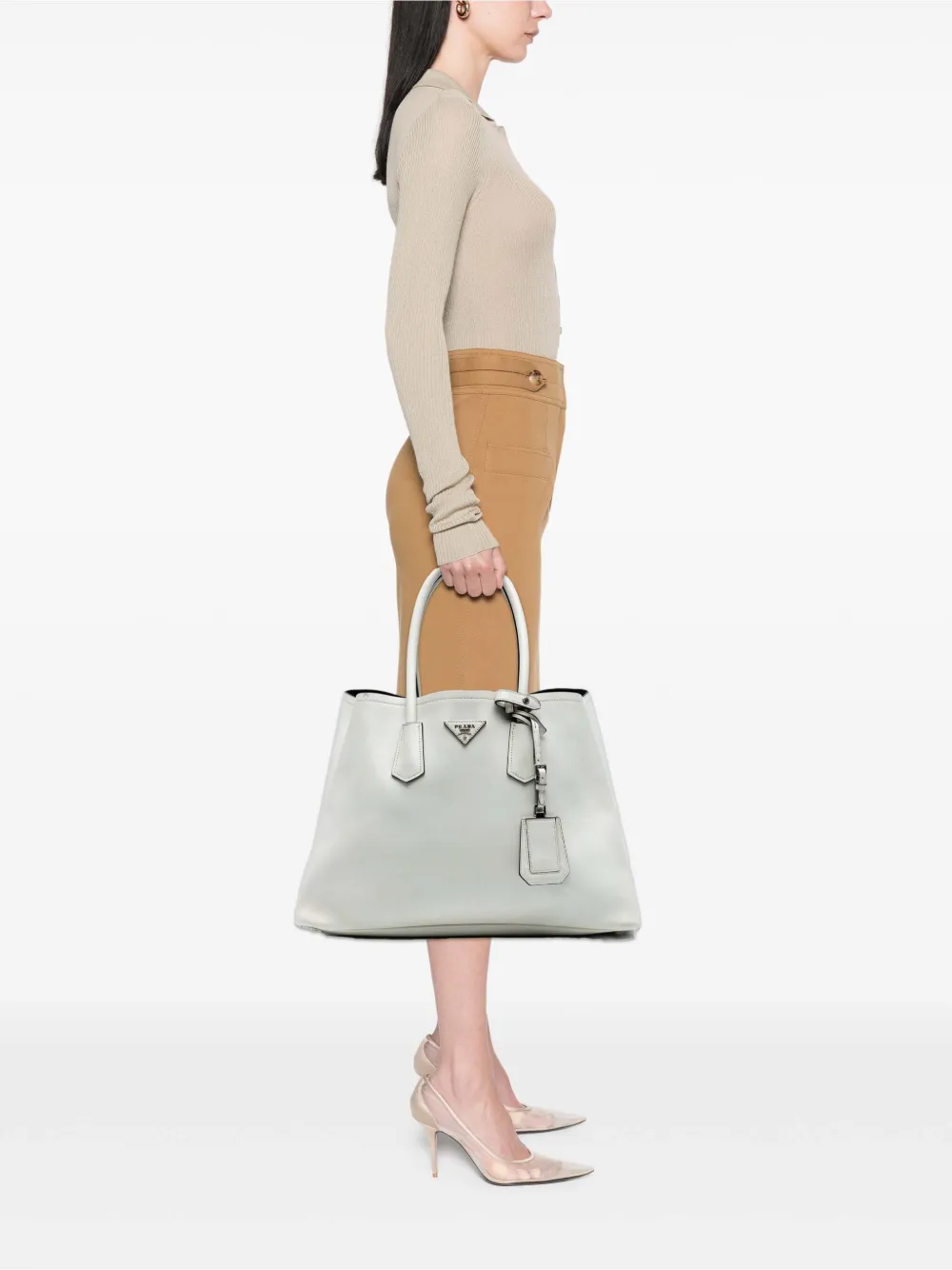 Prada Pre-Owned 2010-2025 Large City Calf Double satchel | Pre-Owned | Image 2