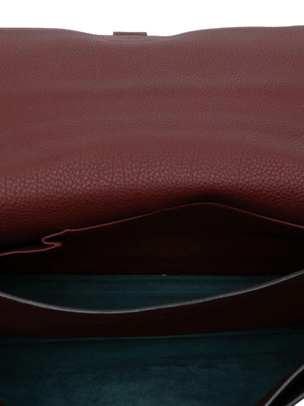 Pre-owned Hermes 2004 Togo Sac A Depeches Verso 38 Business Bag In Red