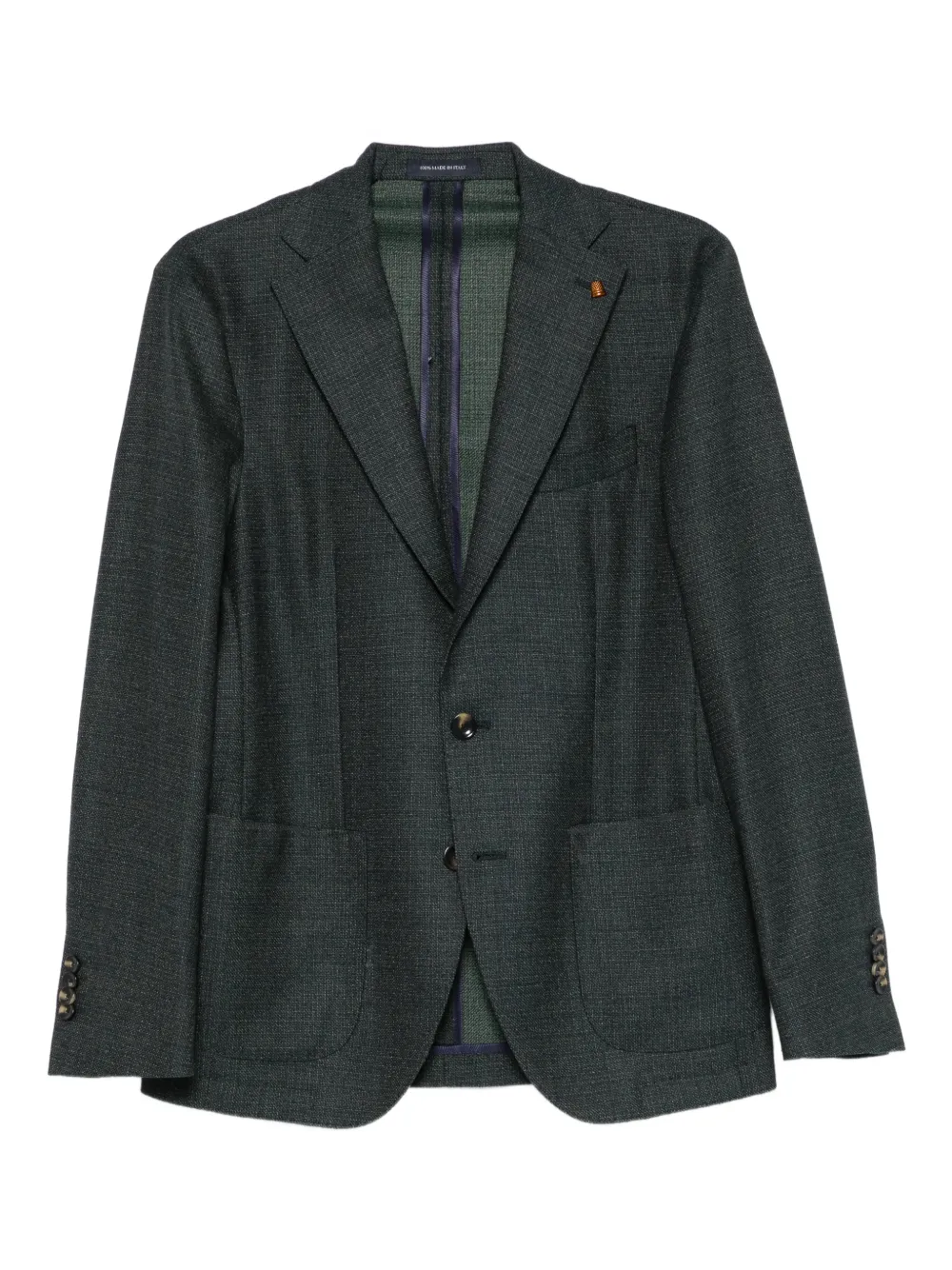 LATORRE notched-lapel single-breasted blazer | Green | Image 1