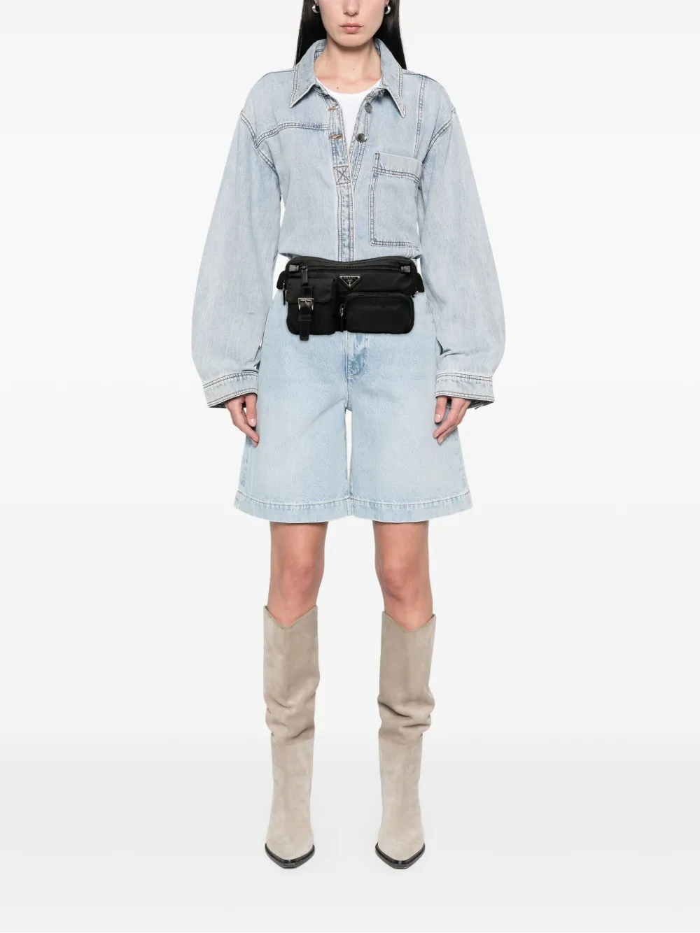 Prada Pre-Owned 2013-2025 Tessuto Multi Pocket belt bag | Pre-Owned | Image 2