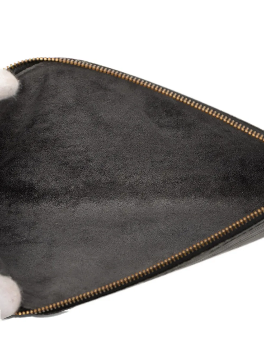 Pre-owned Louis Vuitton 1997 Epi Pochette Accessoires Shoulder Bag In Black