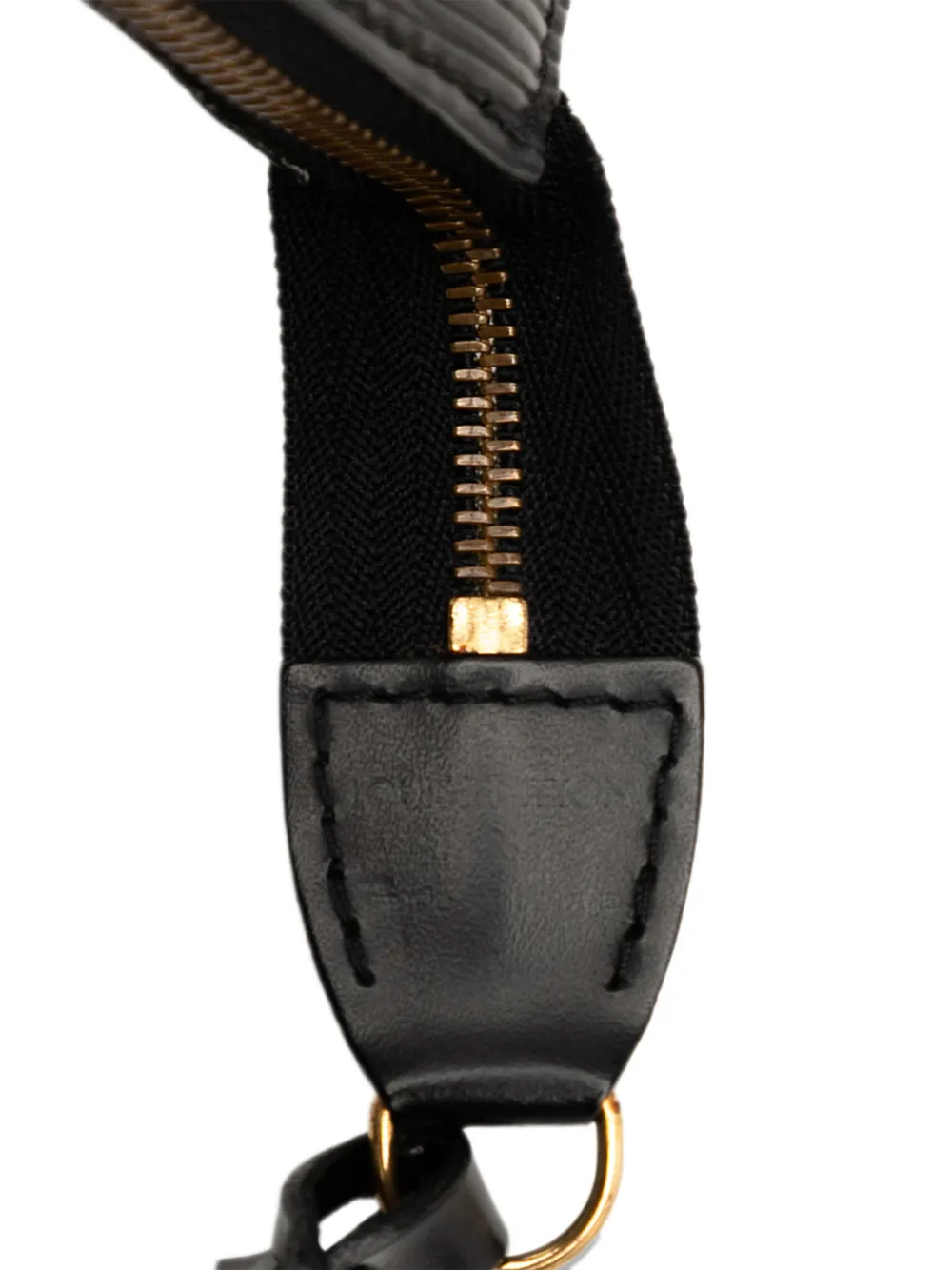 Pre-owned Louis Vuitton 1997 Epi Pochette Accessoires Shoulder Bag In Black