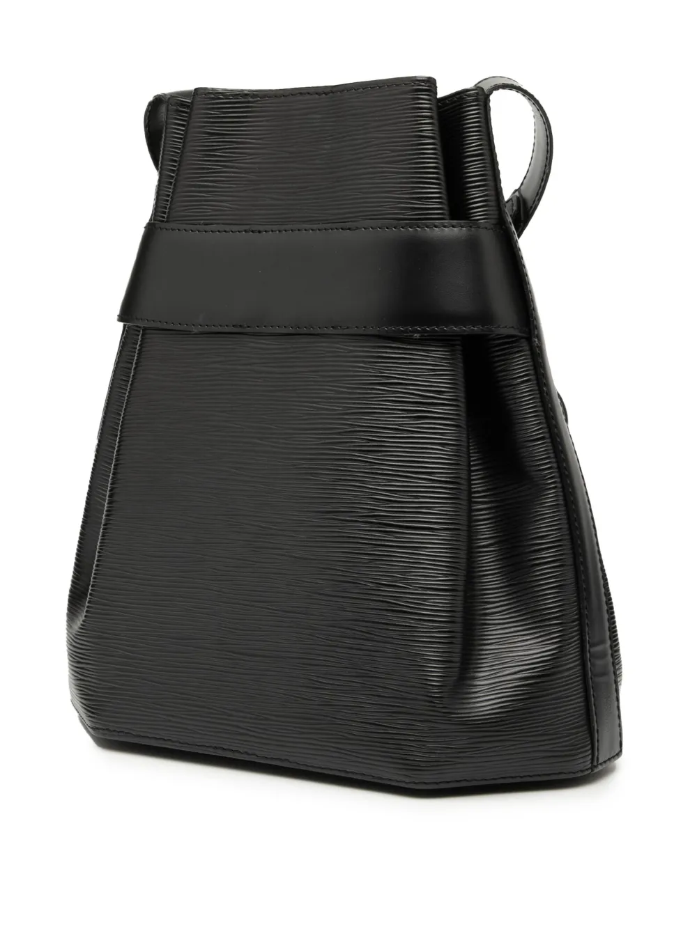 Pre-owned Louis Vuitton 1995 Epi Sac D Epaule Pm Bucket Bag In Black