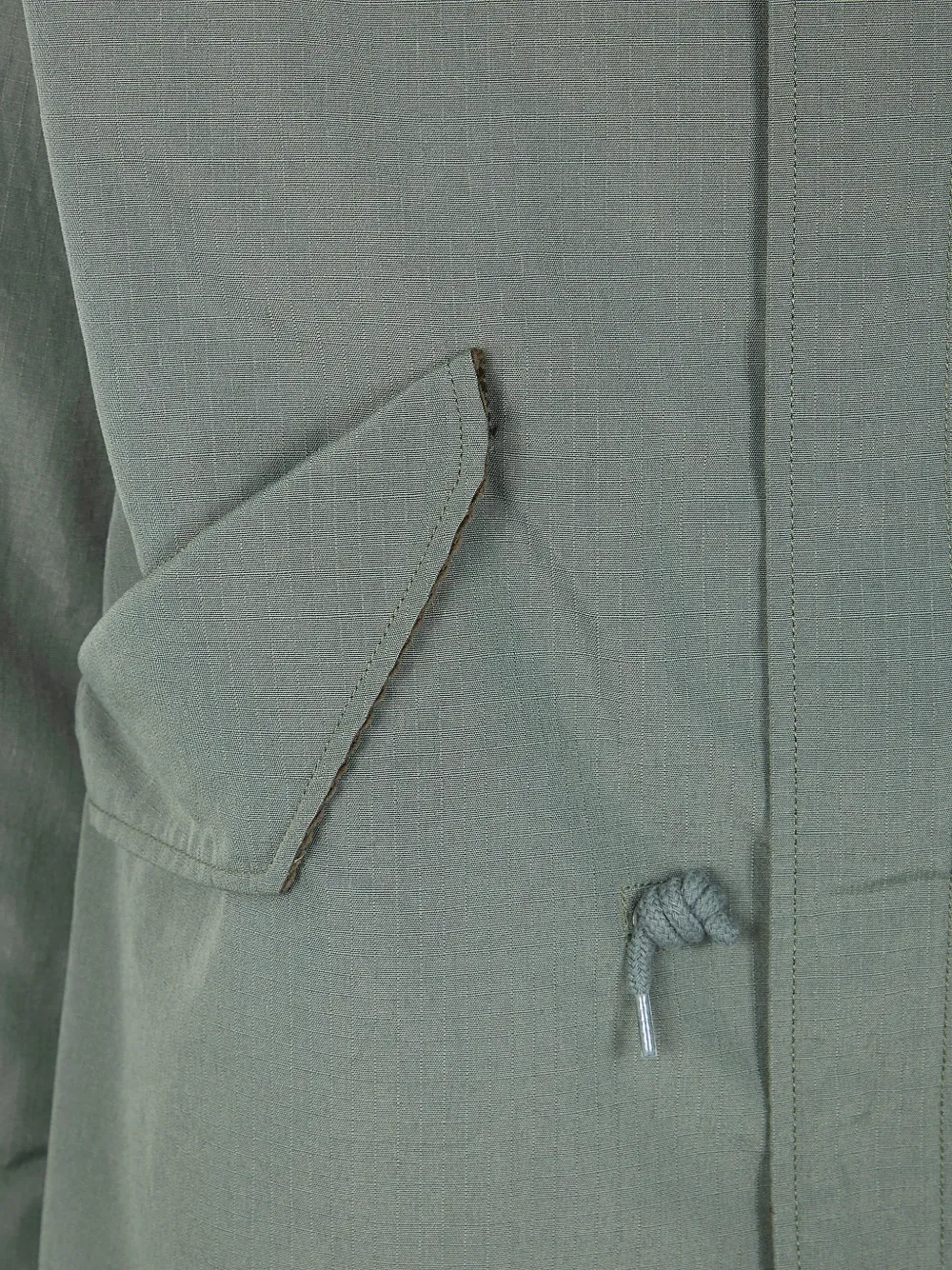  Snow Peak Drawstring Front-pocket Jacket - Green 