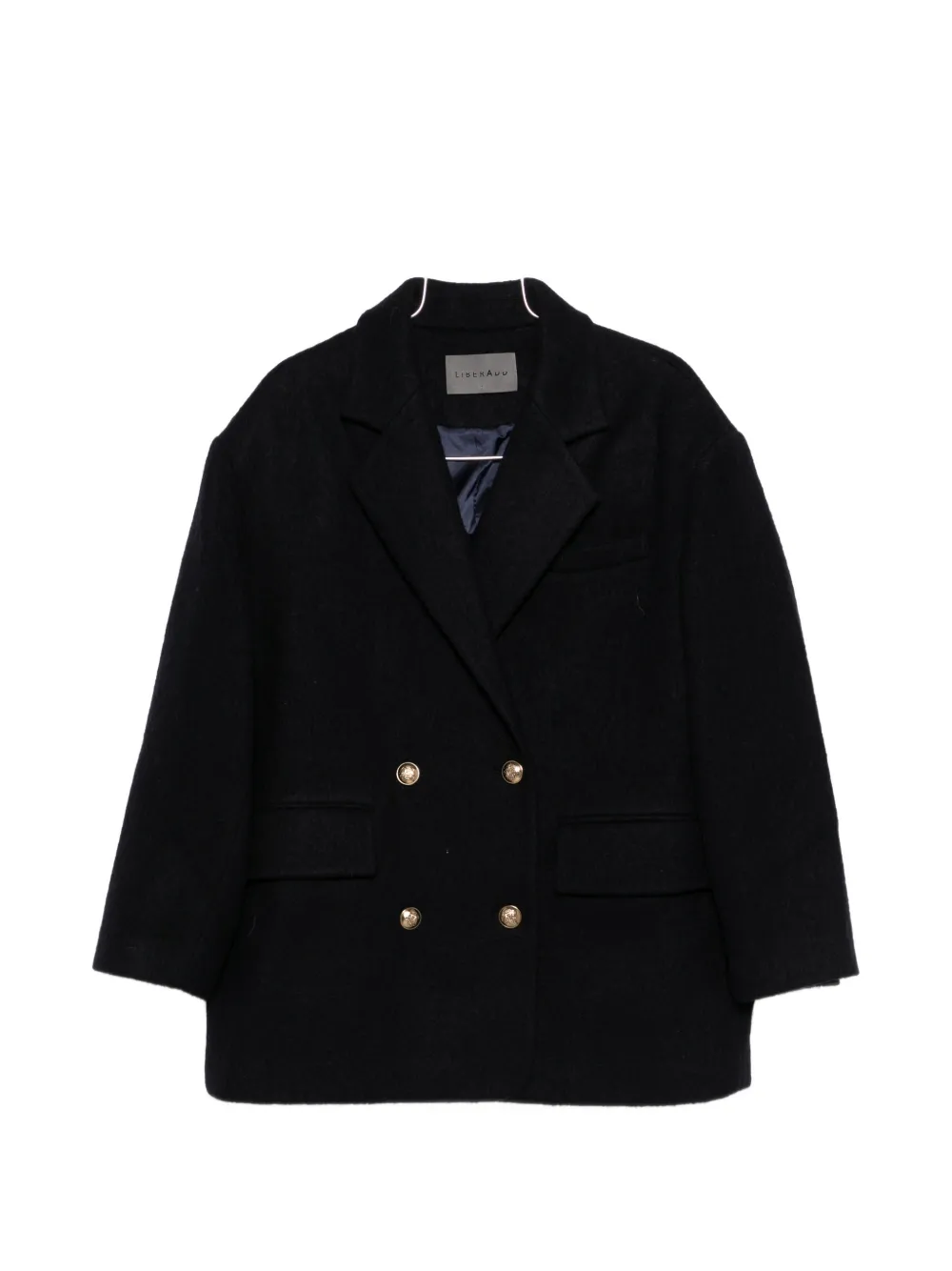 LIBERADD double-breasted coat - Blu