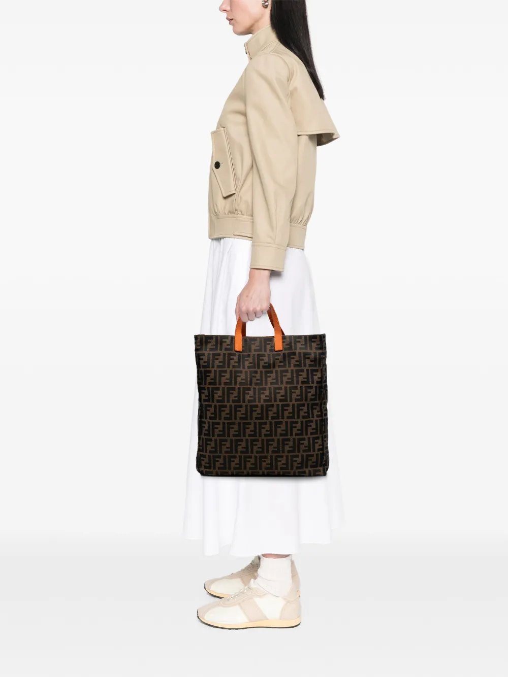 Fendi Pre-Owned 2010-2025 Zucca Canvas Shopping tote bag | Pre-Owned | Image 2