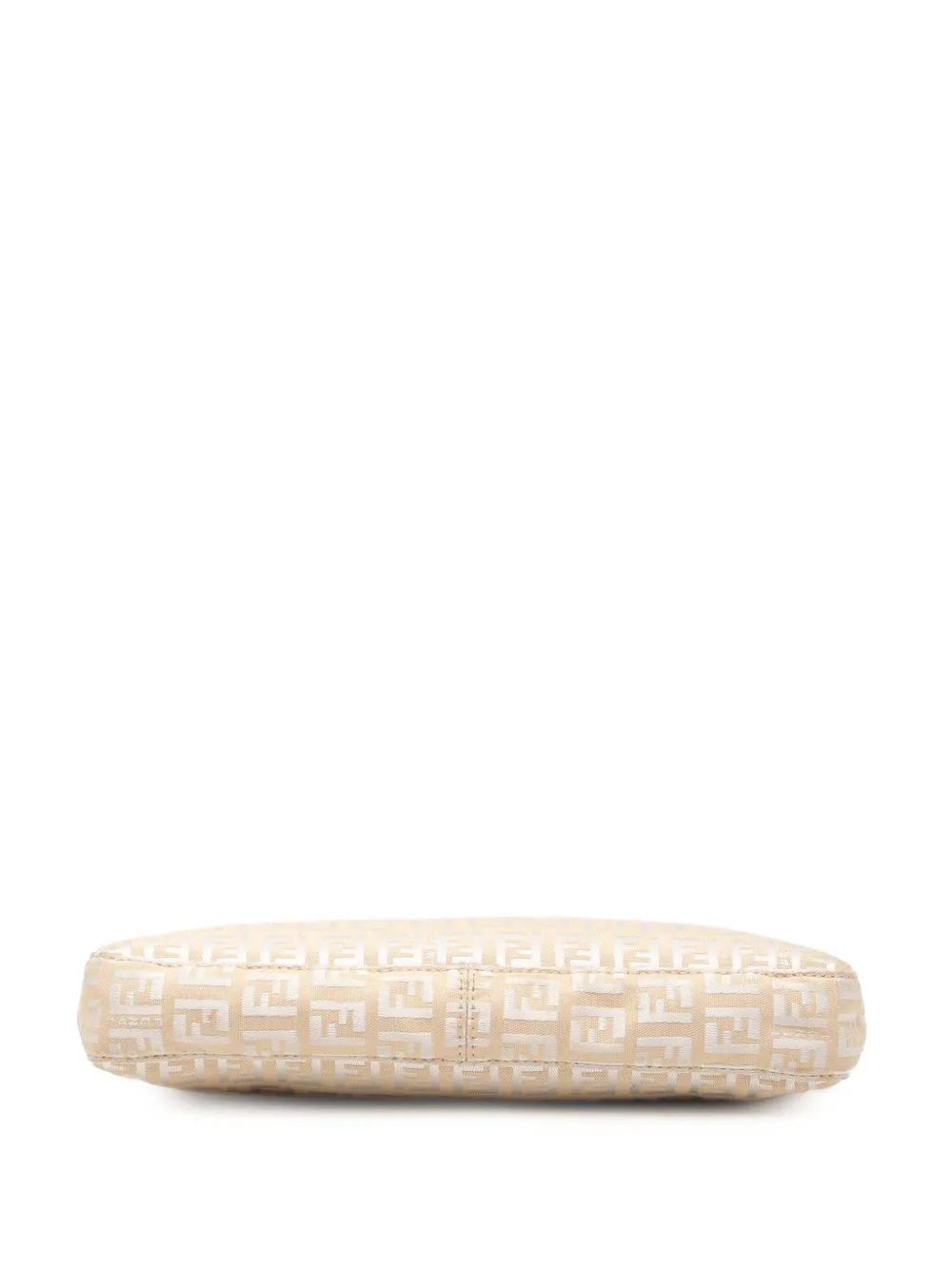 FENDI Pre-owned 2000-2010 Zucchino Canvas Pochette Shoulder Bag In Brown