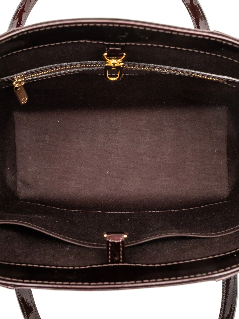 LOUIS VUITTON Pre-owned 2012 Monogram Vernis Avalon Mm Tote Bag In Purple