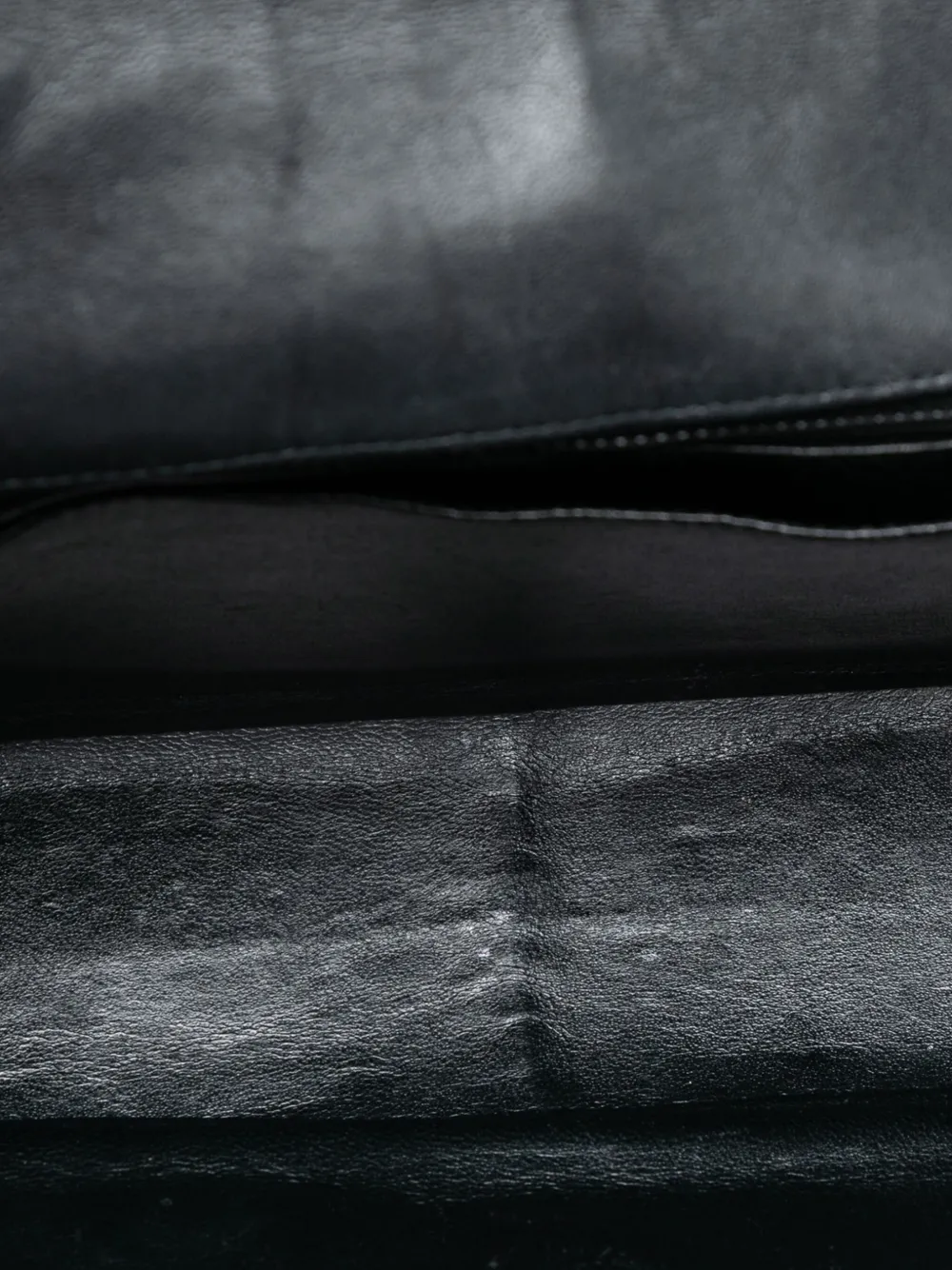 CHANEL Pre-owned 2006-2008 Jumbo Classic Crinkled Patent Single Flap Shoulder Bag In Blue