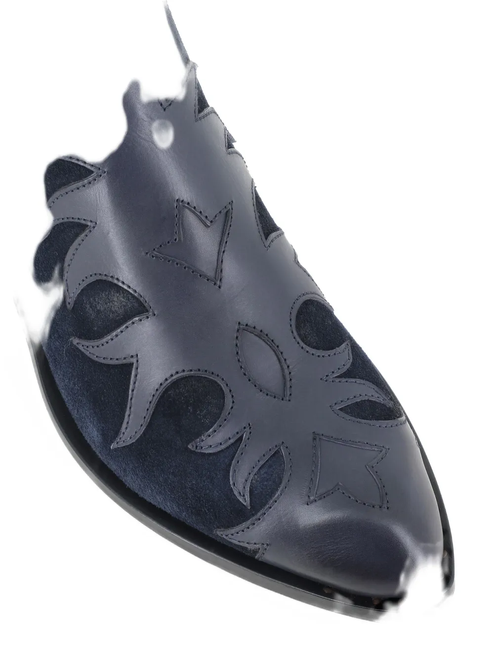 Sartore 45mm appliqué leather boots Blauw