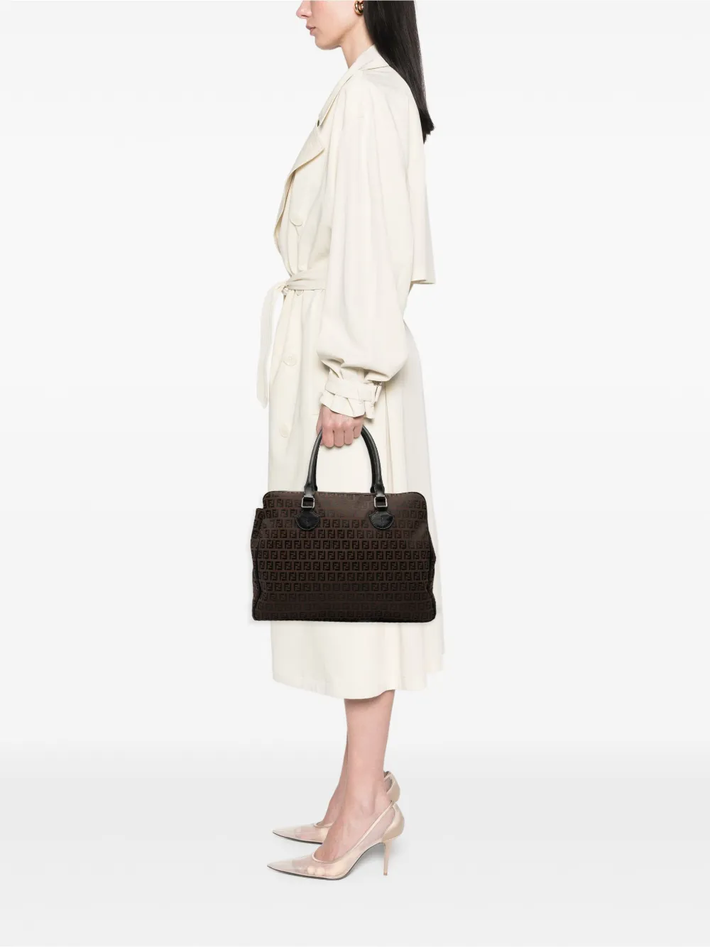 Fendi Pre-Owned 2000-2010 Zucchino Canvas business bag | Pre-Owned | Image 2