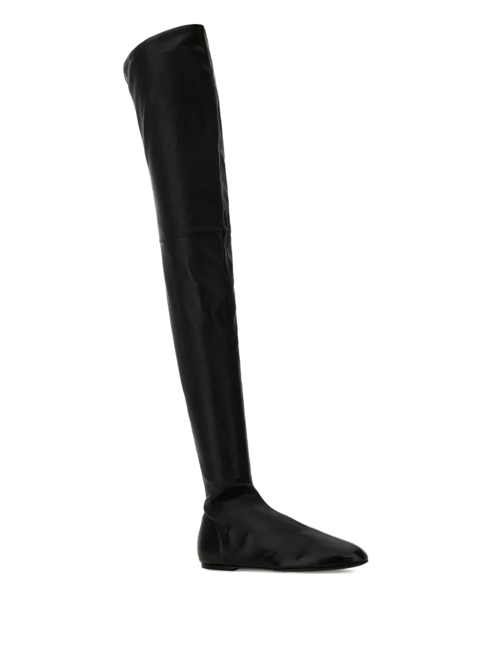 Co Collection Over-the-knee Leather Boots In Black