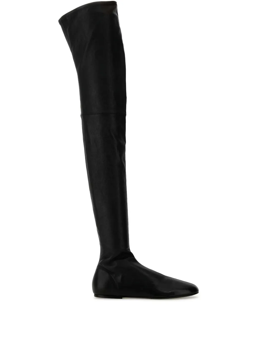 CO COLLECTION over-the-knee leather boots – Black