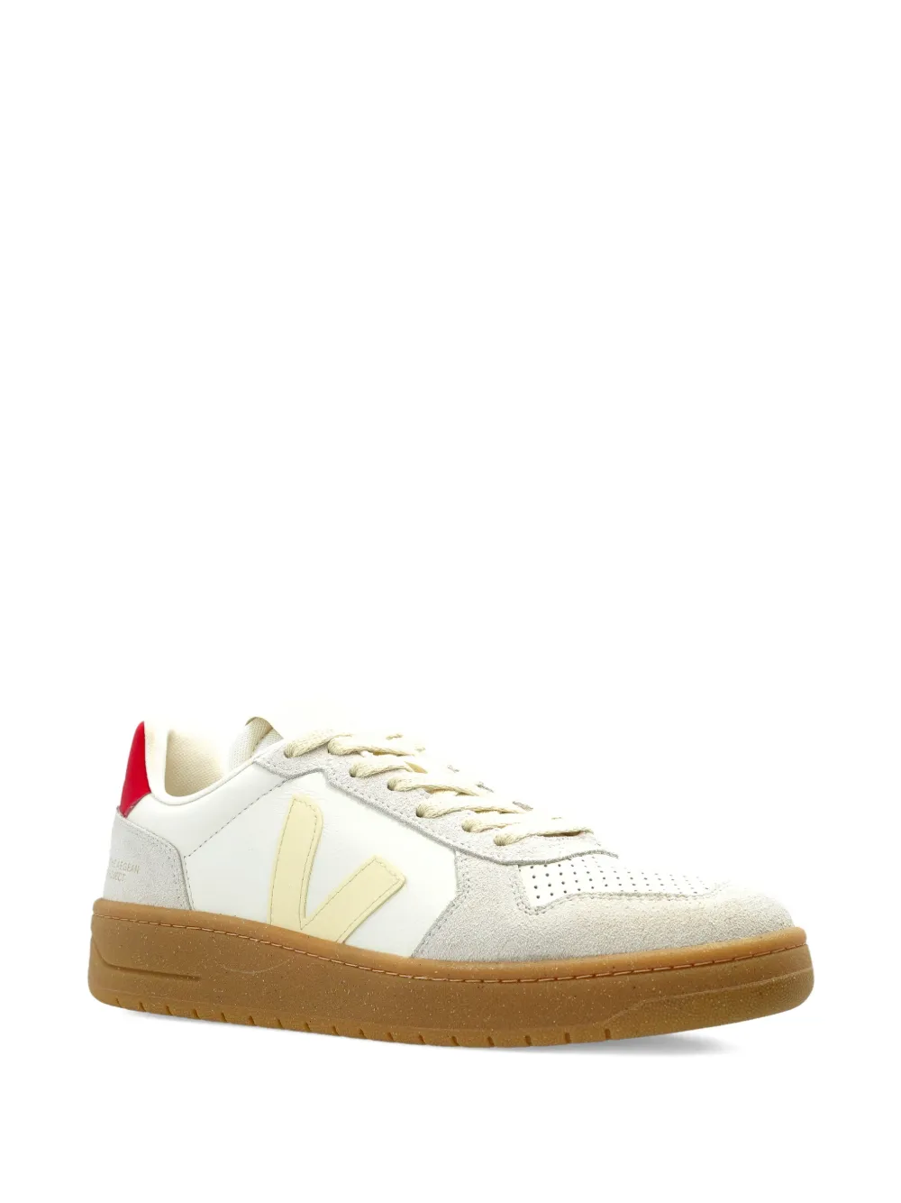 VEJA V-82 perforated panelled sneakers Wit