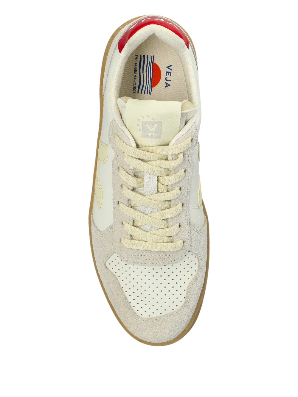 VEJA V-82 perforated panelled sneakers Wit