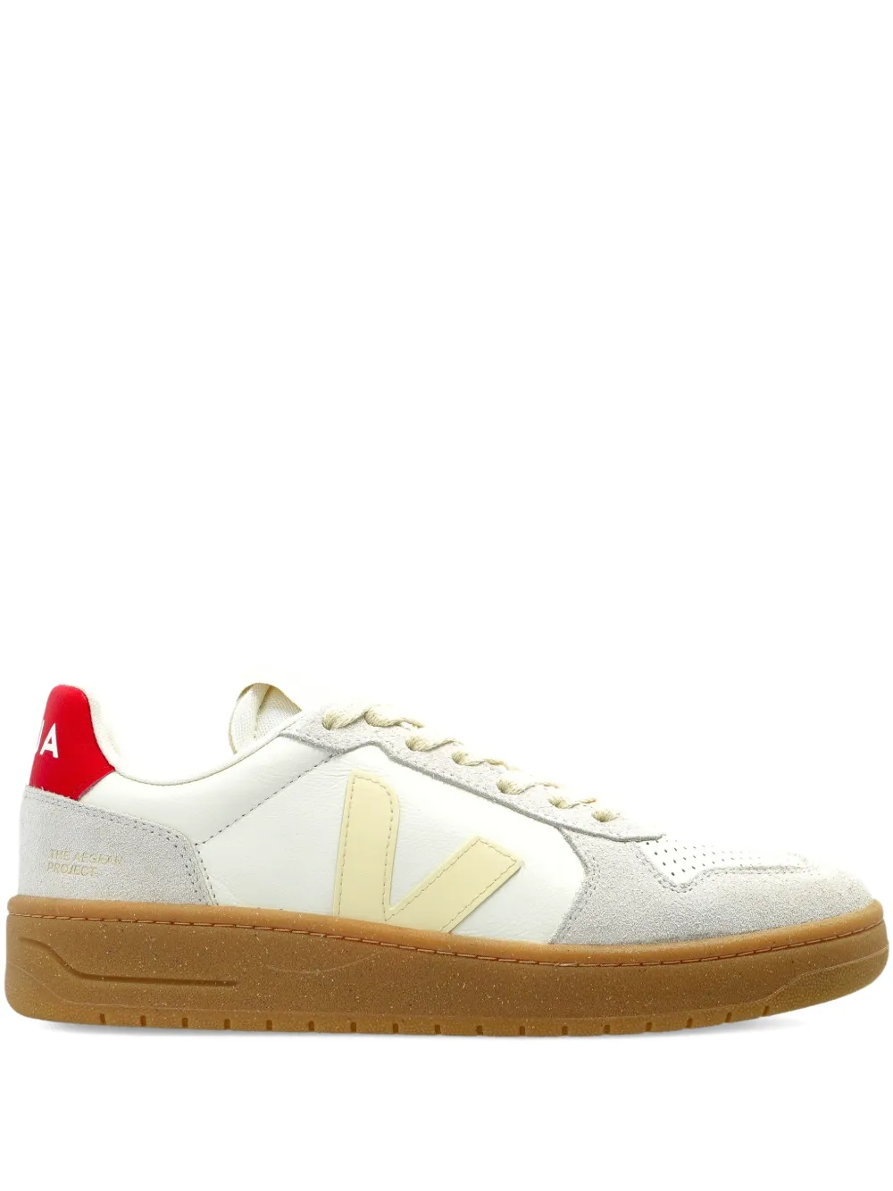 VEJA V-82 perforated panelled sneakers Wit