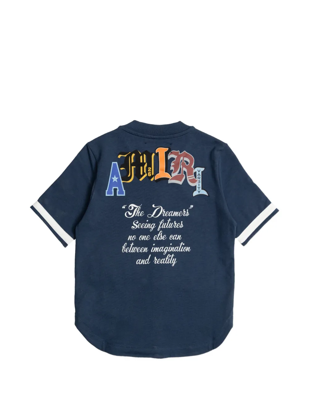  Amiri Kids Striped-detail Shirt - Blue 
