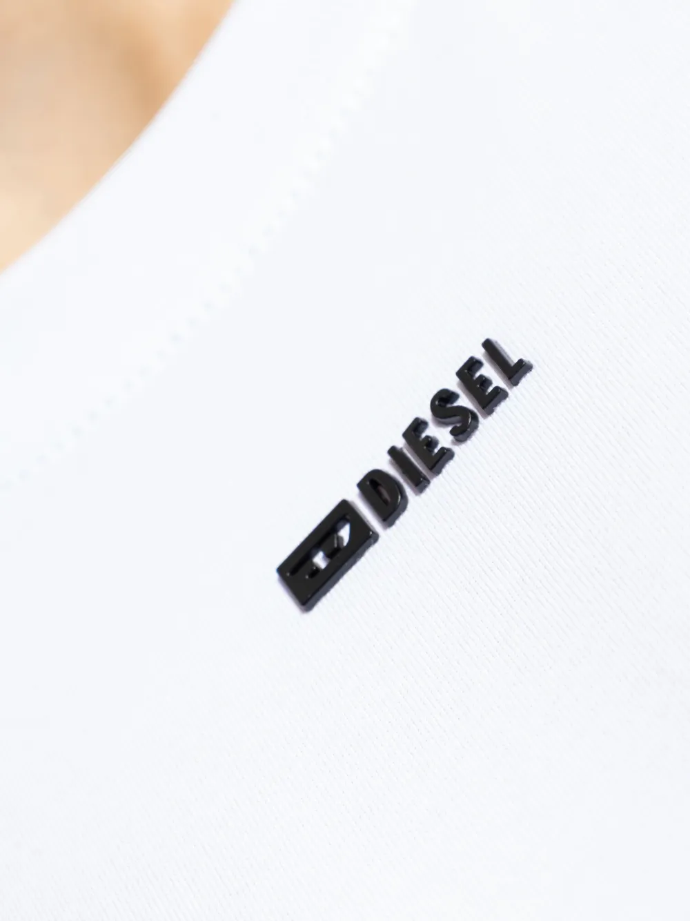 Diesel T-ADJUST-V6 T-shirt met logo Wit