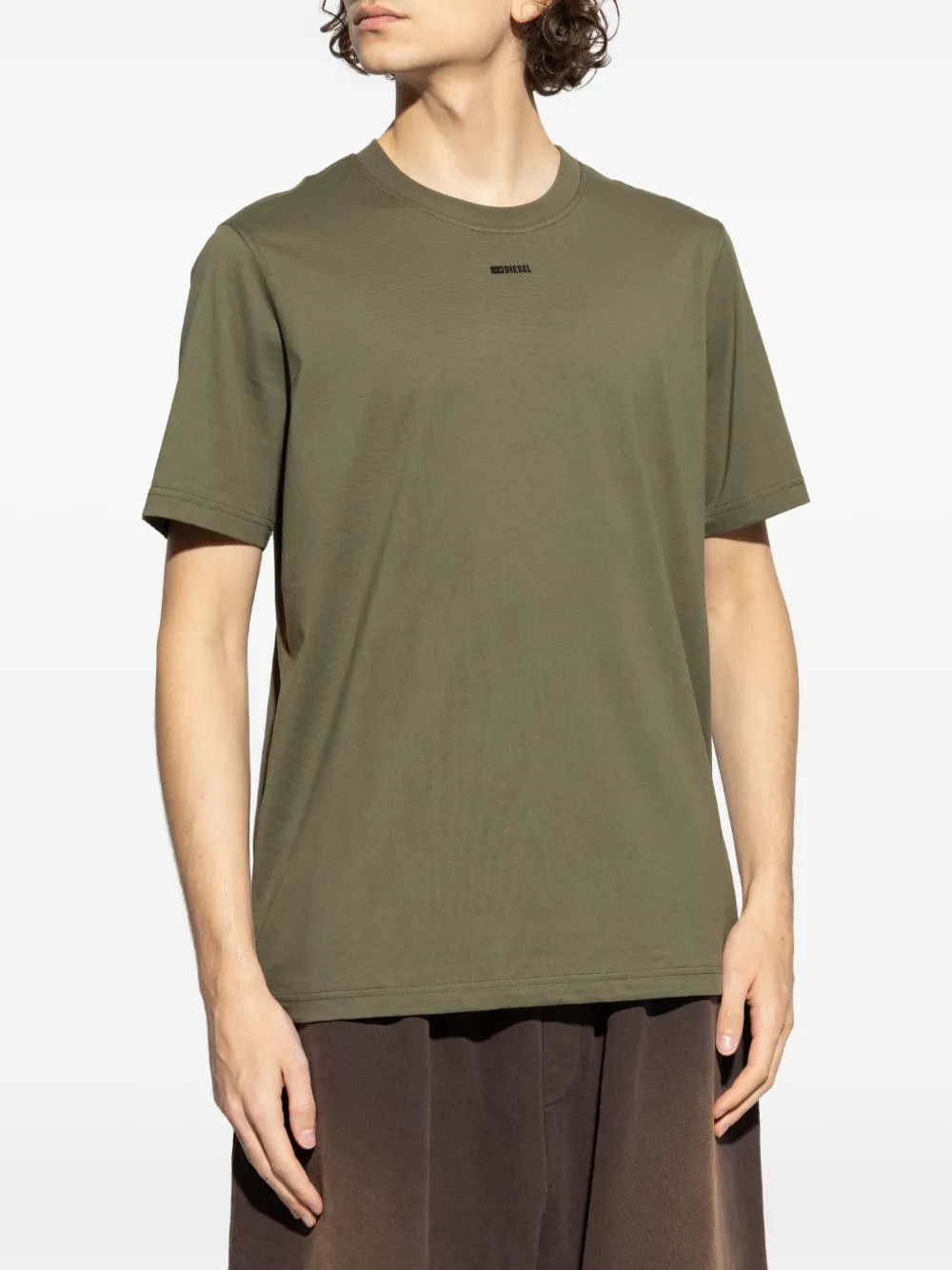 Diesel lT-Adjust-V6 T-shirt met logo Groen