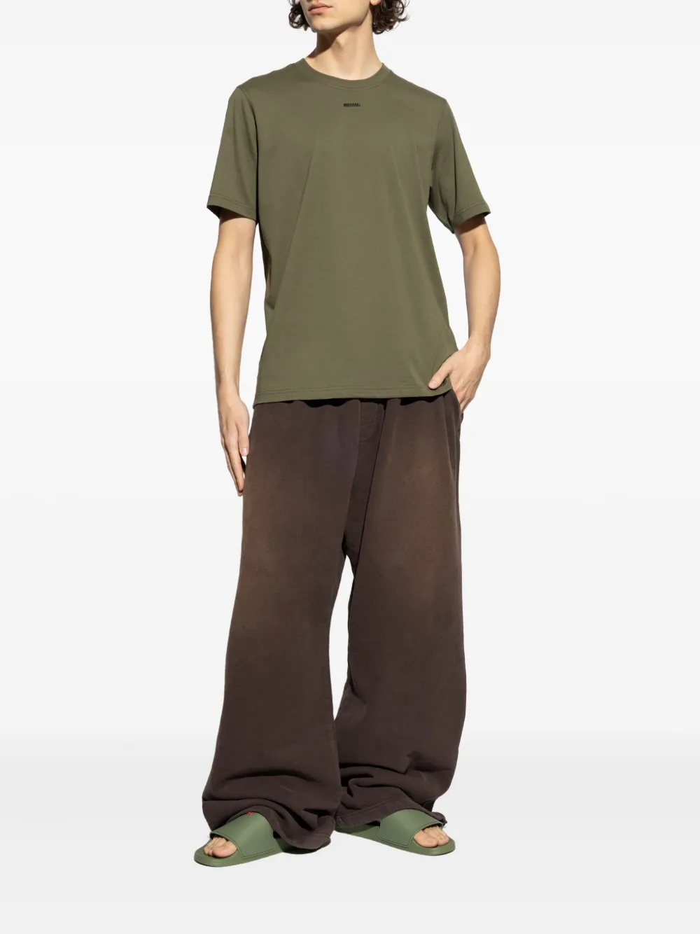 Diesel lT-Adjust-V6 ogo T-shirt - Groen