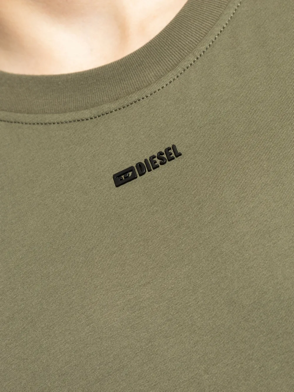 Diesel lT-Adjust-V6 T-shirt met logo Groen