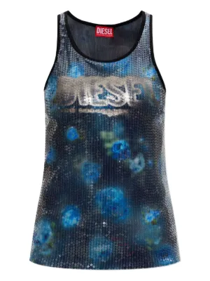 Diesel M-Anchor-A-Sl タンクトップ | ブルー | FARFETCH JP
