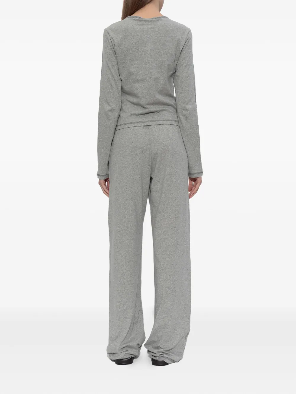 Diesel Gilda-d-core Logo-print Pyjama Set In Gray