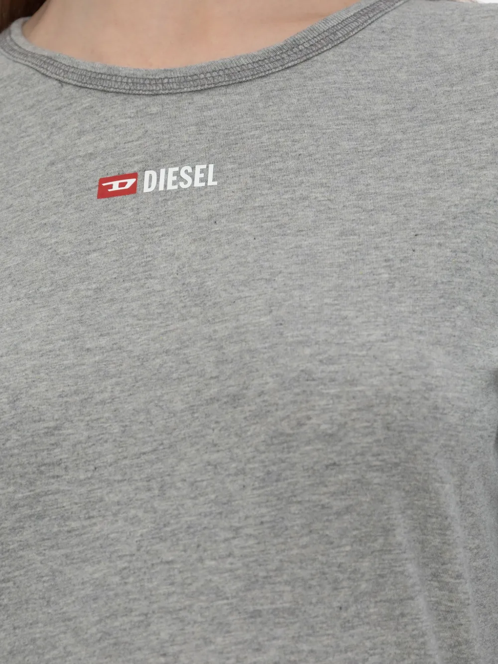 Diesel Gilda-d-core Logo-print Pyjama Set In Gray