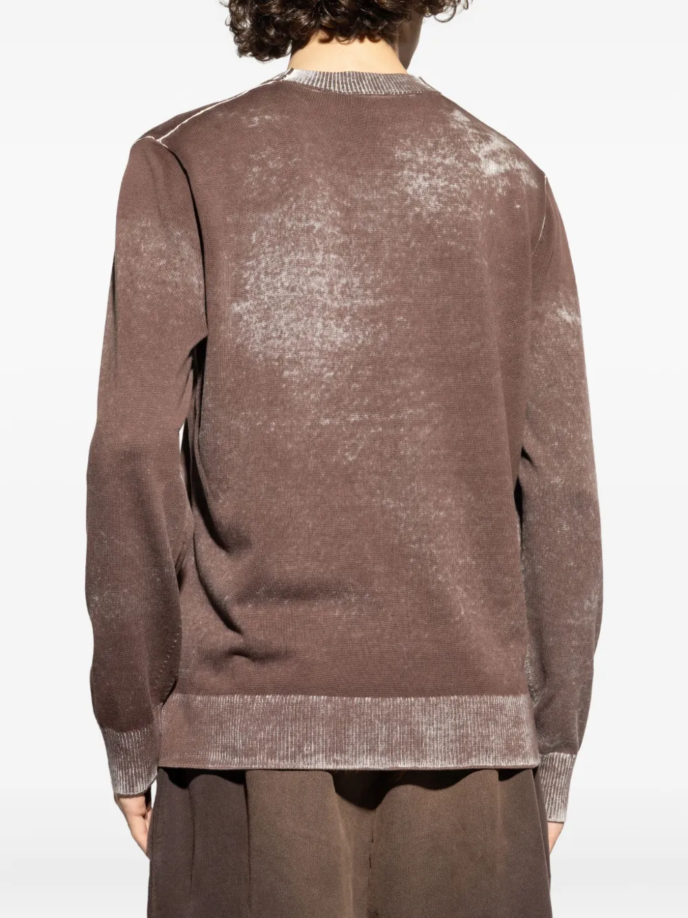 Diesel K-Laurent trui met geborduurd logo Bruin