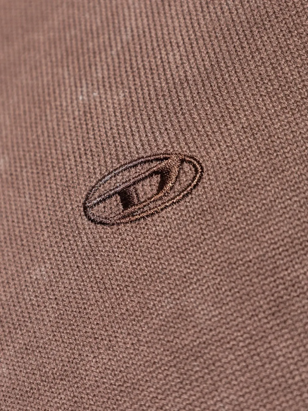 Diesel K-Laurent trui met geborduurd logo Bruin