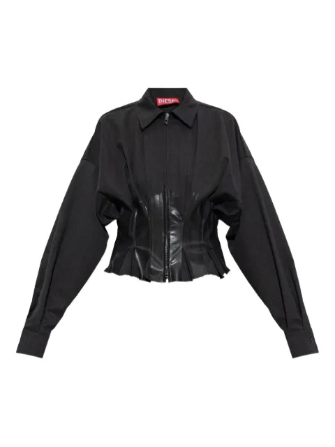 Diesel G-anbu zip pleated jacket
