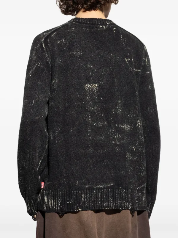 Diesel K-Maxense ダメージ セーター | ブラック | FARFETCH JP