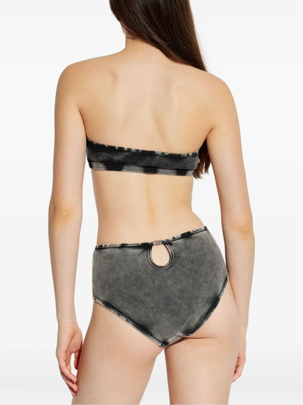 Diesel Janette-dnm Cutout Bra In Black