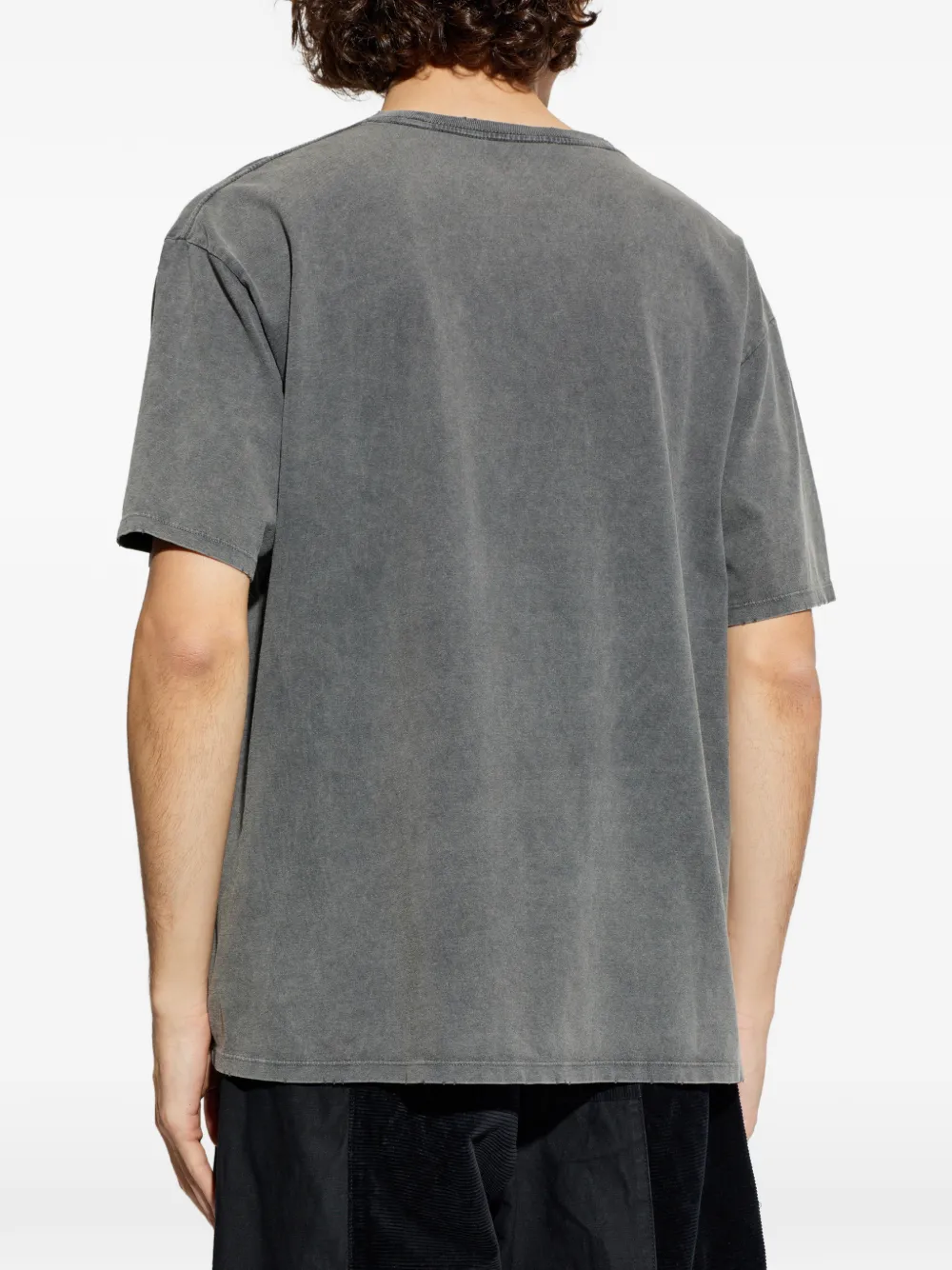 Duke & Dexter Pin Up Washed Graphic T-shirt In Gray