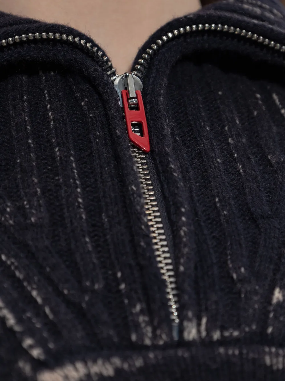 Diesel M-Marcelle jurk met rits Zwart