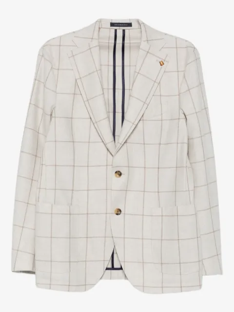 LATORRE grid-pattern blazer