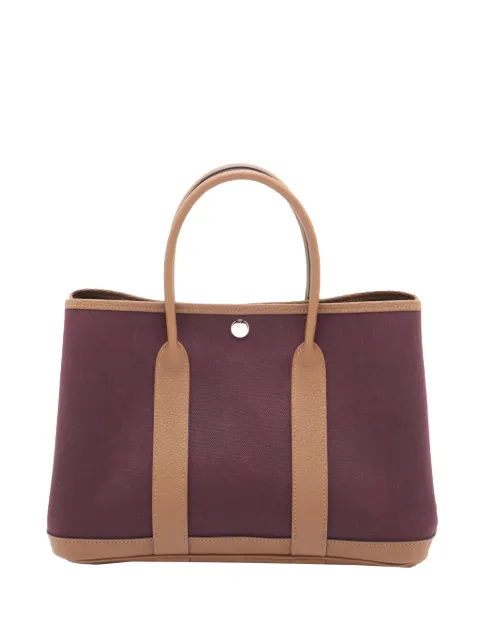 Hermès Pre-Owned 2023 Toile Militaire and Negonda Garden Party 30 tote bag