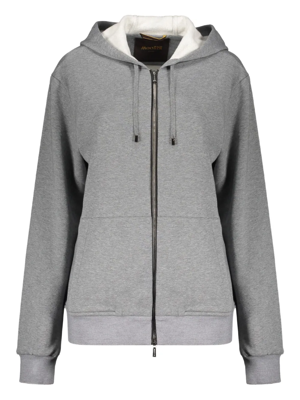 Moorer Taran-lil Zip-up Hoodie In Gray