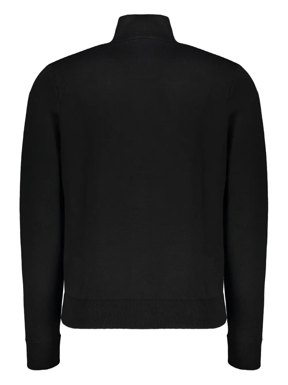 Moorer Brock-cwh Zip-up High-neck Cardigan In Black