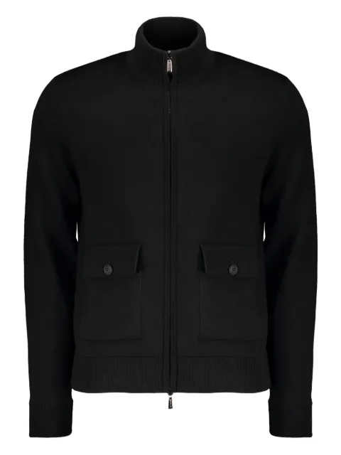 Moorer Brock-CWH zip-up high-neck cardigan