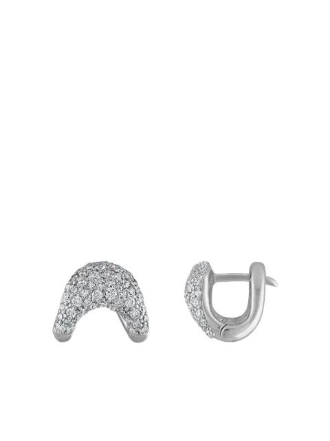 ZAHN-Z 14K white gold Zaha diamond earrings