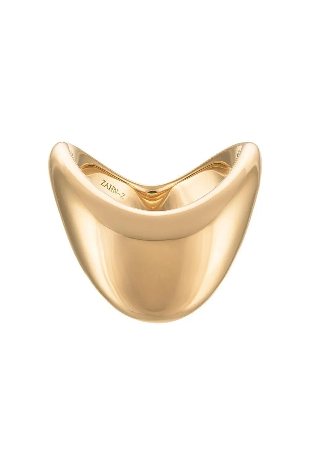 ZAHN-Z 14K yellow gold Big Zaha ring - ゴールドトーン ZAHN-Z 14K yellow gold Big Zaha ring - ゴールドトーン
