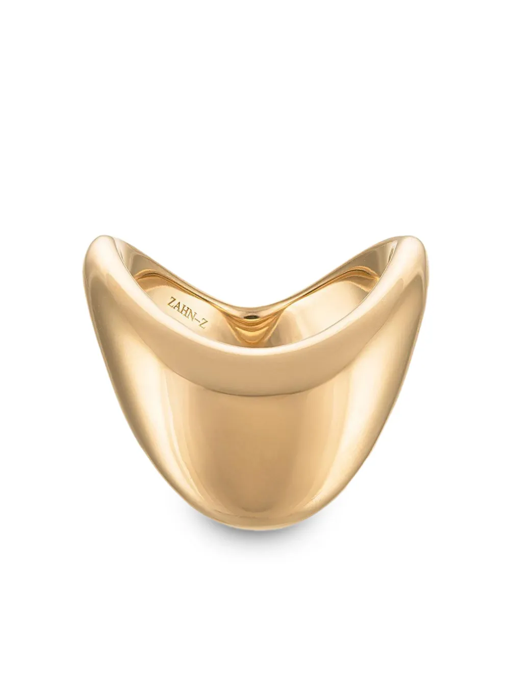 ZAHN-Z 14K yellow gold Big Zaha ring - ゴールドトーン