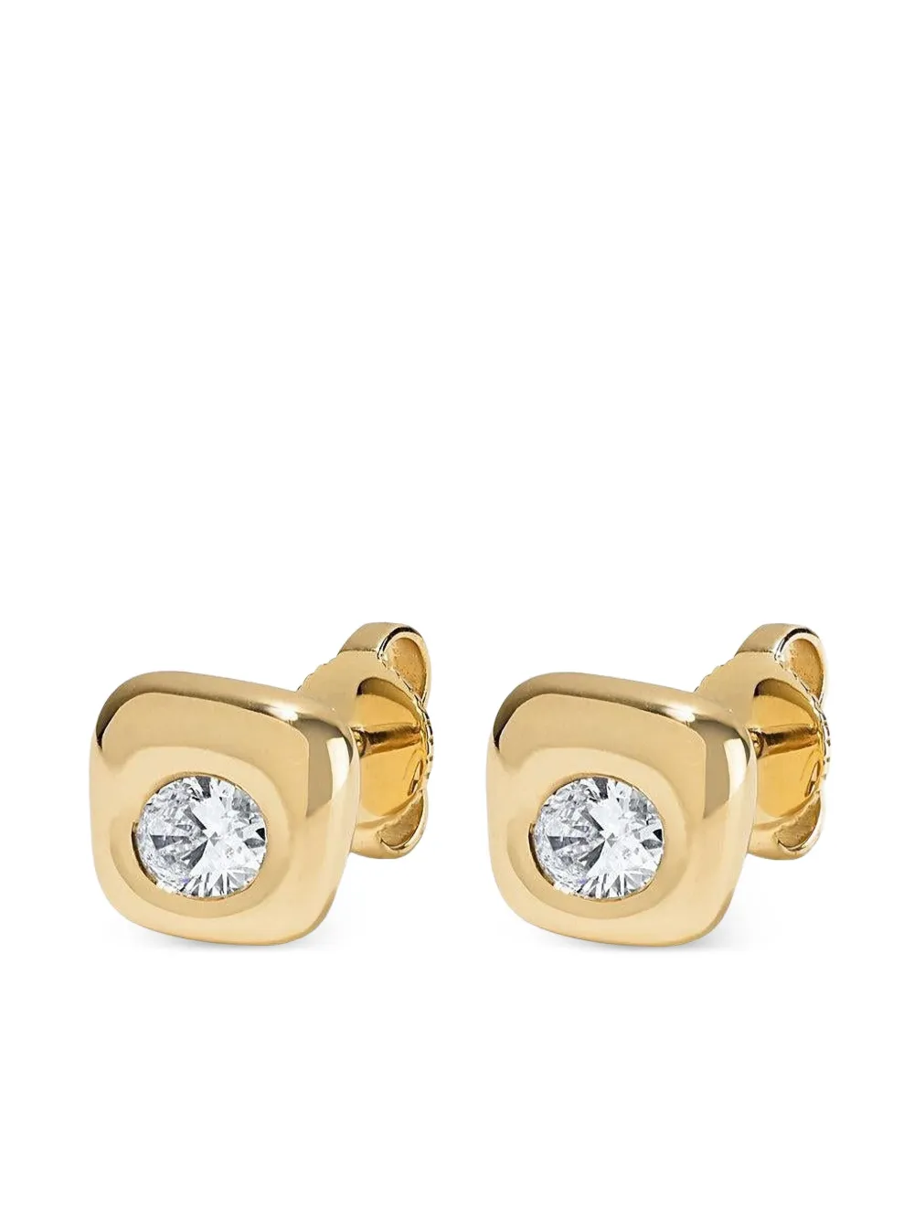 ZAHN-Z aretes Beluga con diamantes | dorado | Image 1