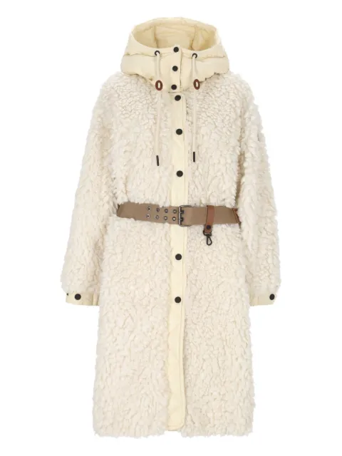 Moncler Grenoble belted hooded coat