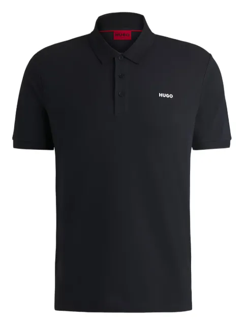 HUGO Donos222 SS COLLAR KNIT "NAVY"