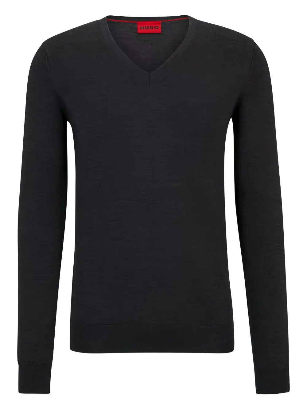 HUGO t-shirt San Vo à col v | gris | Image 1