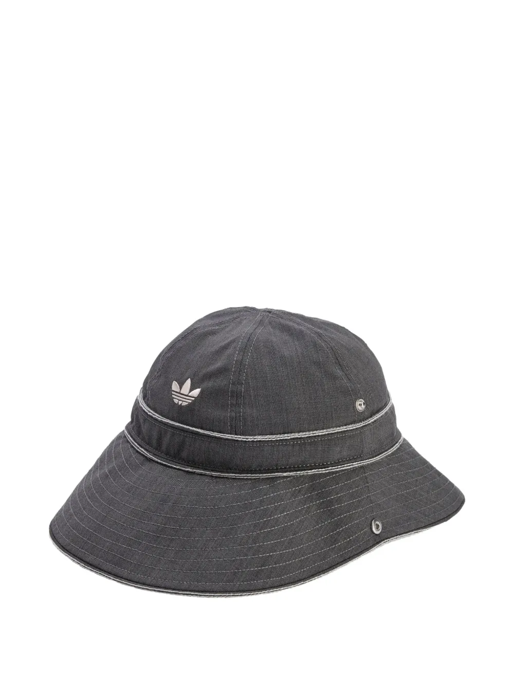 Wales Bonner x Adidas drawstring stitched hat | Grey | Image 1